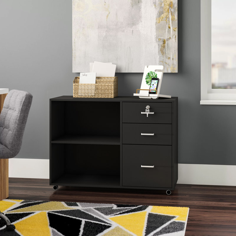 Ebern Designs Madewell 3Drawer Lateral Filing & Reviews Wayfair